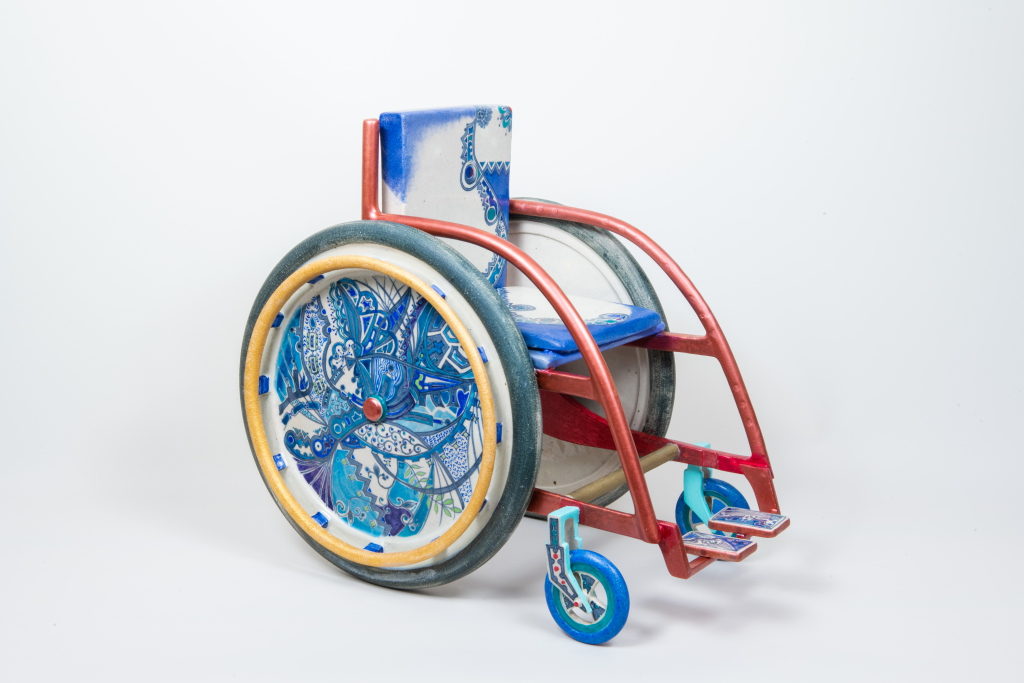 Enjoying wheelchair life